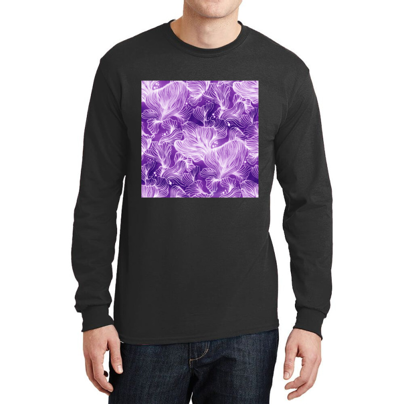 Purple Shibori Corals Long Sleeve Shirts | Artistshot