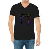 Rainbow Torii V-neck Tee | Artistshot