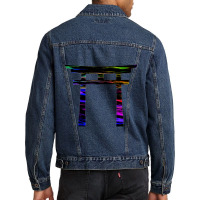 Rainbow Torii Men Denim Jacket | Artistshot