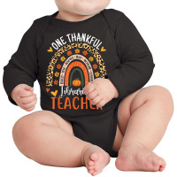 Thankful Librarian Teacher Thanksgiving Library Read Teacher Long Sleeve Baby Bodysuit | Artistshot