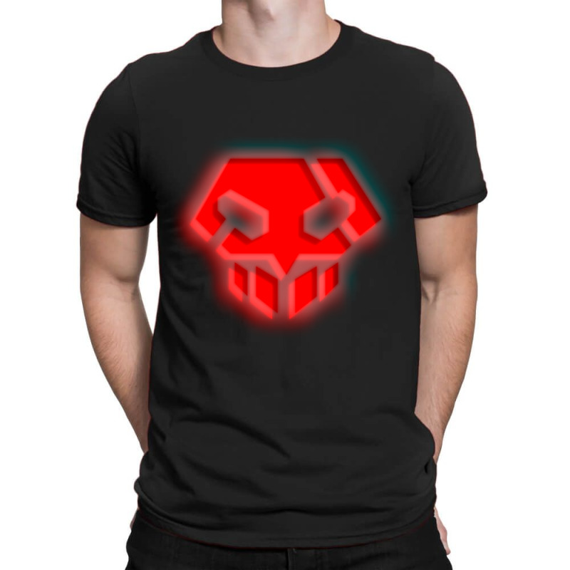 Red Neon Shinigami Badge T-shirt | Artistshot