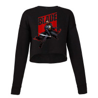 Blade The Vampire Hunter Intimidating Shout Cropped Sweater | Artistshot