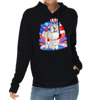 Poodle Dog Standard Poodle Dog Merica 4th Of July American 284 Lightweight Hoodie | Artistshot