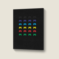 Game Controller Mini Set Portrait Canvas Print | Artistshot