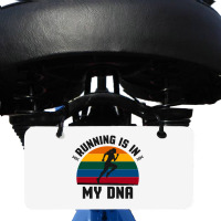 Running Is In My Dna Biology Motivation Genetics Workout Classic Bicycle License Plate | Artistshot