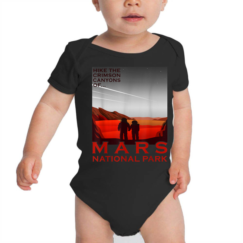 Red Mars Planet National Park Vintage Space Exploration Baby Bodysuit by Fashonus | Artistshot