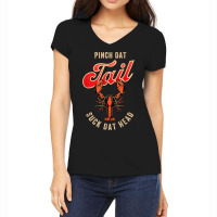 New Orleans Slang For Pinch Dat Tail Suck Dat Head Women's V-neck T-shirt | Artistshot