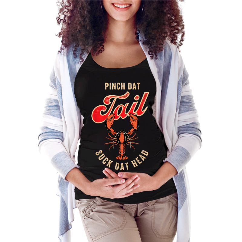 New Orleans Slang For Pinch Dat Tail Suck Dat Head Maternity Scoop Neck T-shirt by Fashonus | Artistshot