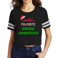 Santas Favorite Database Administrator Gift Funny Chritsmas T Shirt Scorecard Crop Tee | Artistshot