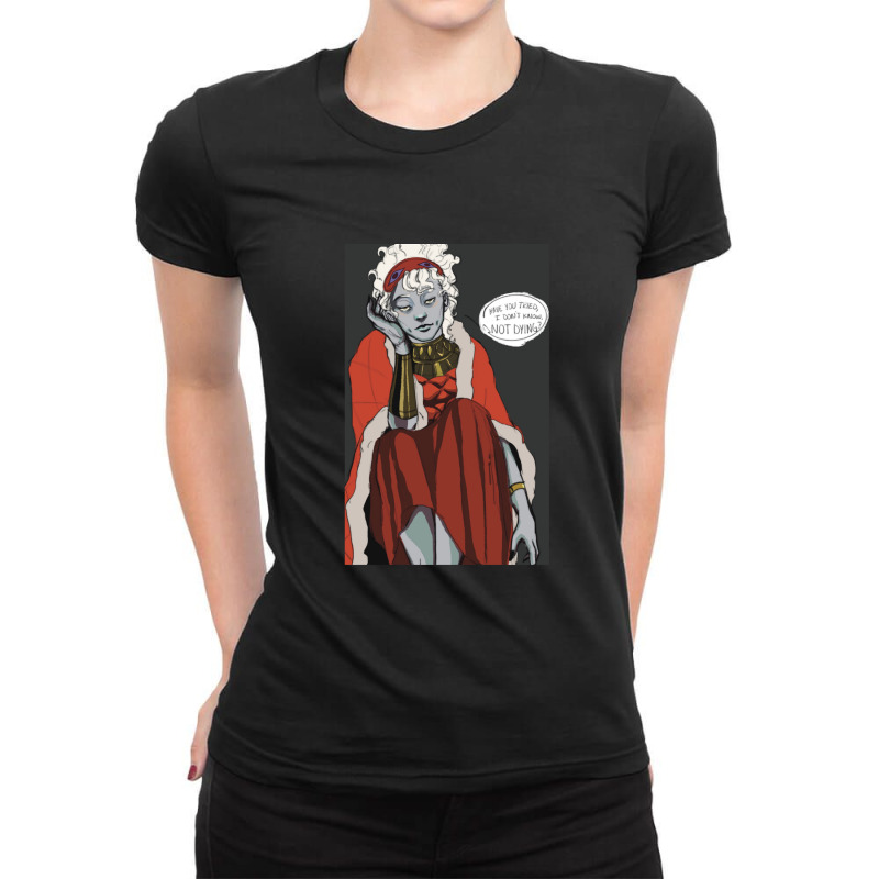 Hypnos (dialogue) Ladies Fitted T-Shirt by ChandraGay | Artistshot