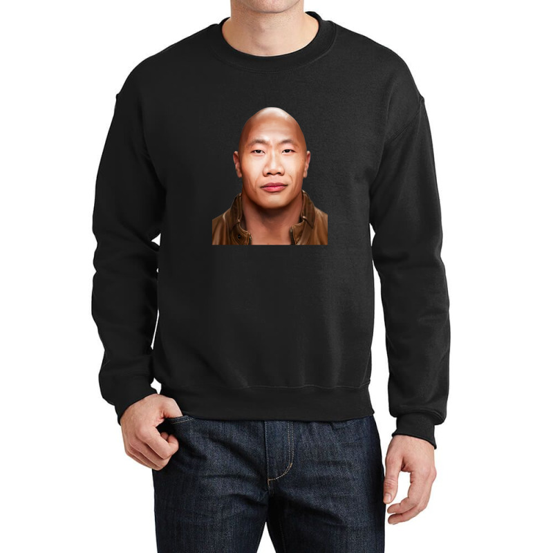 Dwayne The Wok Johnson -the Wock In Chinese Social Credit Points Meme  Crewneck Sweatshirt by JerryArnold | Artistshot