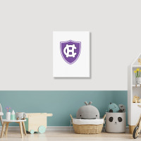 Holy Cross Crusaders Portrait Canvas Print | Artistshot