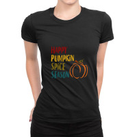 Happy Pumpkin Spice Season - Love Autumn Pumpkins Ladies Fitted T-shirt | Artistshot