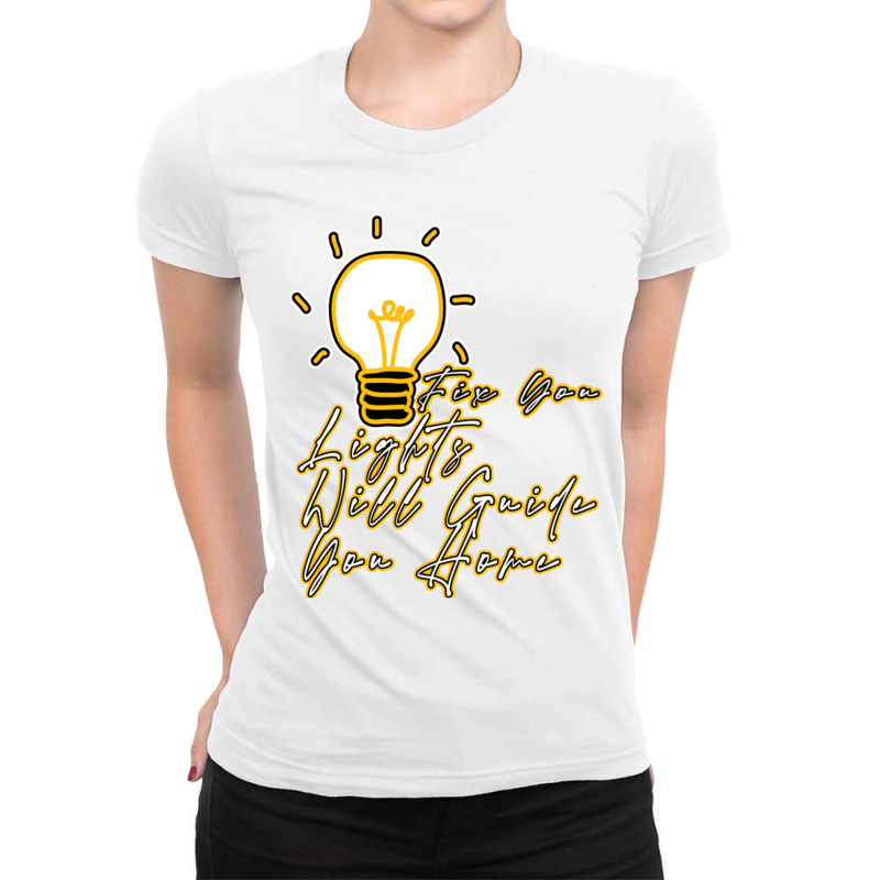 Fix You Lights Will Guide You Home, And I Will Try I Never Give Up Ladies Fitted T-Shirt by cm-arts | Artistshot