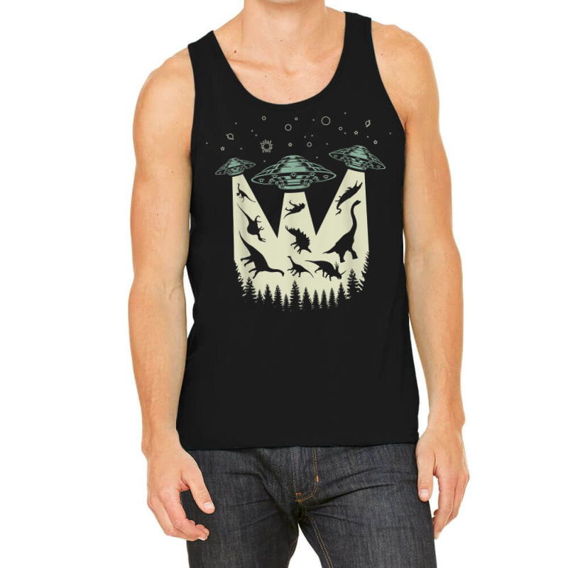 Ufo Abduction Dinosaur Lover Unidentified Flying Object Tank Top | Artistshot