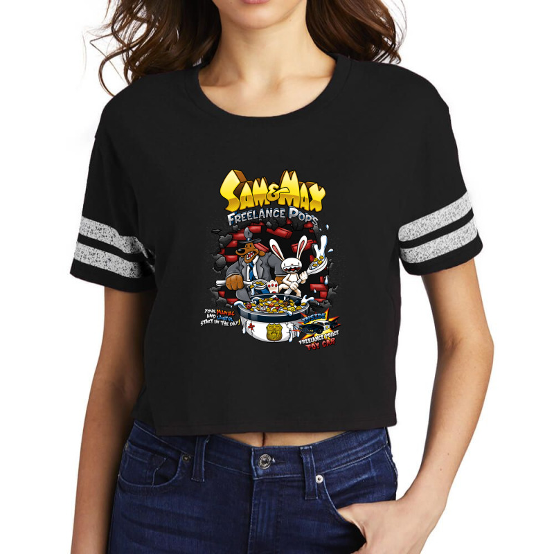 Sam & Max Freelance Pops Scorecard Crop Tee by JolenePender | Artistshot