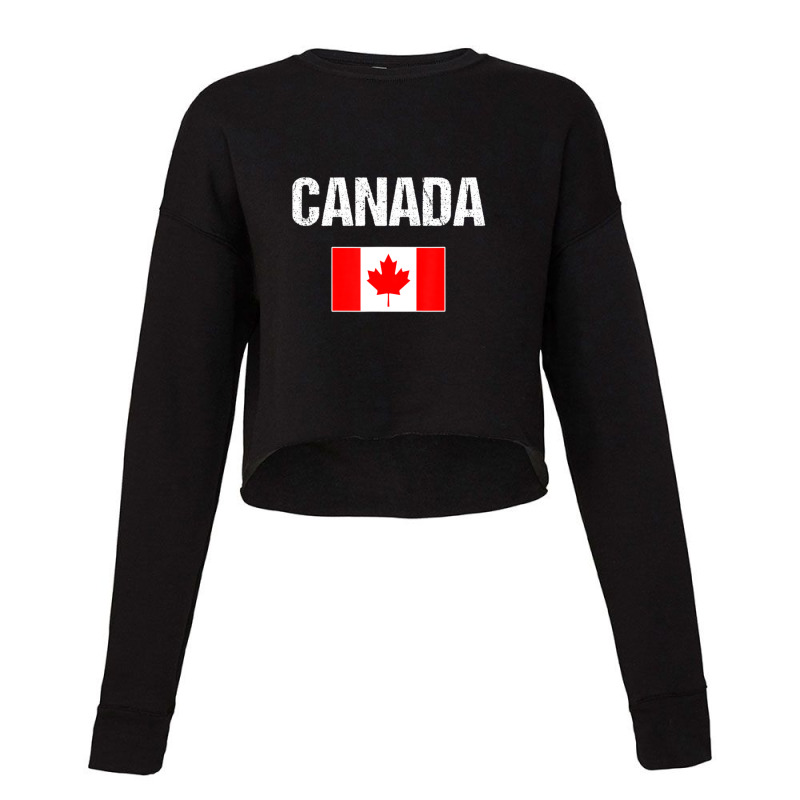 Canada Canadian Flag Womenyouthkids Cropped Sweater by CharlieFairchild | Artistshot