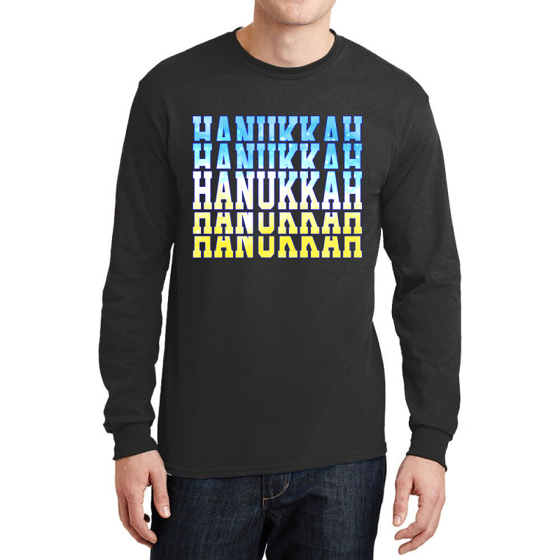 Happy Hanukkah Tie Dye Chanukkah Jewish Holiday Long Sleeve T Shirt Long Sleeve Shirts | Artistshot