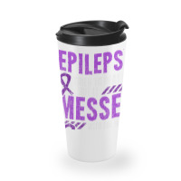 Epilepsy Warrior Day Epileptic Girl Purple Survivor Advocate Travel Mug | Artistshot