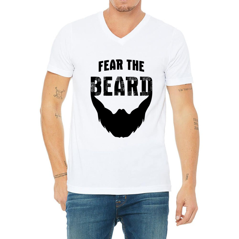 Fear The Beard Shirt V-Neck Tee by kynekel | Artistshot