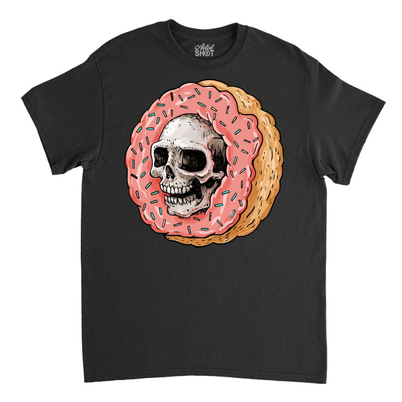 Skull Donat Classic T-shirt by rosa34 | Artistshot