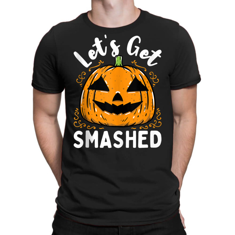 Lets Get Smashed Funny Pumpkin Halloween Drinking Costume Tank Top T-Shirt by cm-arts | Artistshot