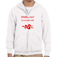 Bath With Python Red Print Youth Zipper Hoodie | Artistshot