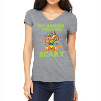 My Gaming Skills Are Scary Fun Halloween Game Lover Costume Women's V-neck T-shirt | Artistshot