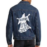 Musician Gifts   Musician Is My Coven 1 Men Denim Jacket | Artistshot