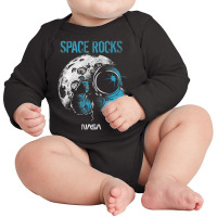 Space Rocks Space Man Long Sleeve Baby Bodysuit | Artistshot