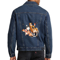 Cartoon Animals Anime Men Denim Jacket | Artistshot