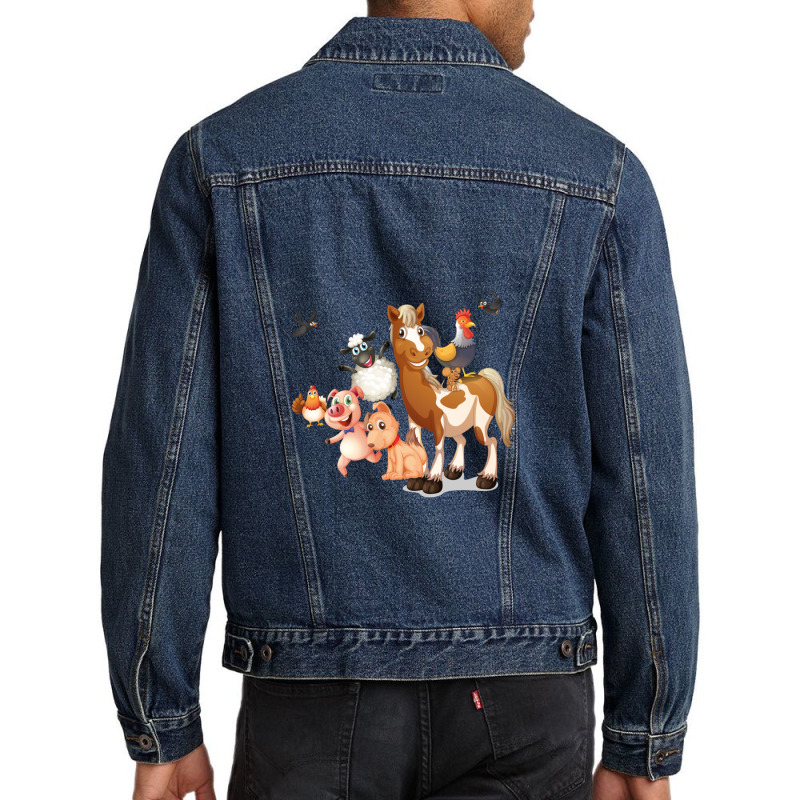 Cartoon Animals Anime Men Denim Jacket by RichardLopez | Artistshot