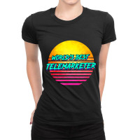 Telemarketing Worlds Best Telemarketer Ladies Fitted T-shirt | Artistshot