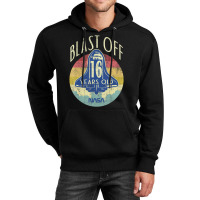 Space Shuttle Blast Off 16th Birthday Retro Portrait Unisex Hoodie | Artistshot