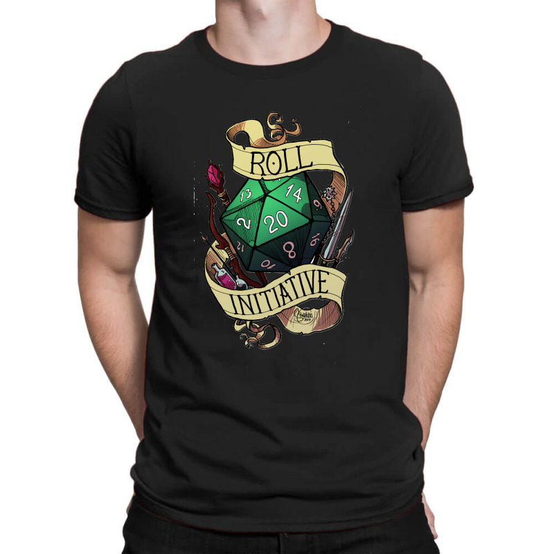 Roll Initiative T-Shirt by cm-arts | Artistshot