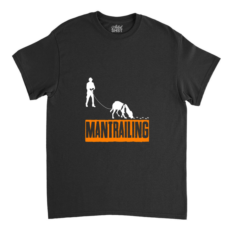 Mantrailing Rescue Dog Tracking Dog Classic T-shirt by AudreyRussian | Artistshot