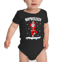 Cute Santa Doing Yoga Christmas Funny Yoga Mediation Gift Tank Top Baby Bodysuit | Artistshot