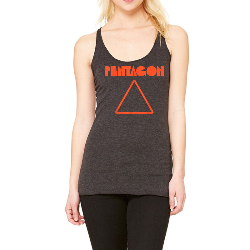 Pentagon Funny Math Sarcasm Triangle T Shirt Racerback Tank by cm-arts | Artistshot