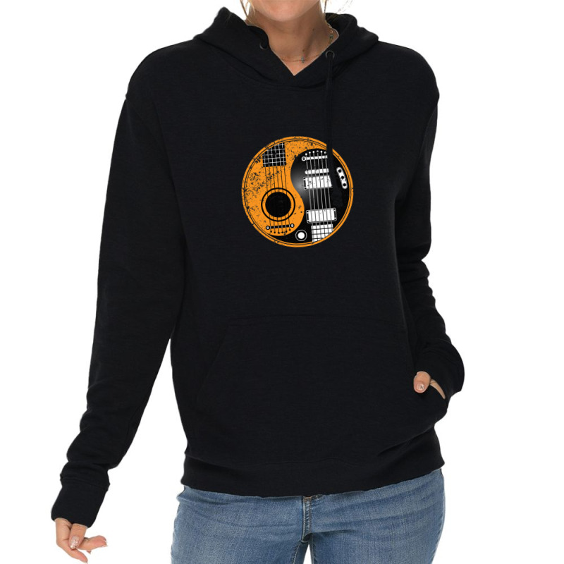 Ying Yang Guitar Gift Lightweight Hoodie | Artistshot