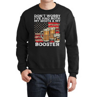 Vaccine Shot And Booster Drinking Humor Vaccination Crewneck Sweatshirt | Artistshot