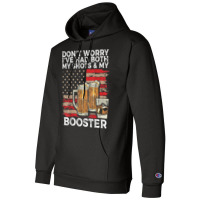 Vaccine Shot And Booster Drinking Humor Vaccination Champion Hoodie | Artistshot