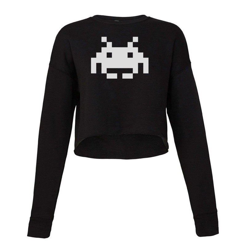 Space Invaders Cropped Sweater by WilmaMorgan | Artistshot