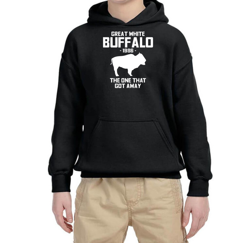 Great White Buffalo The One That Got Away Tees Youth Hoodie by Min03 | Artistshot