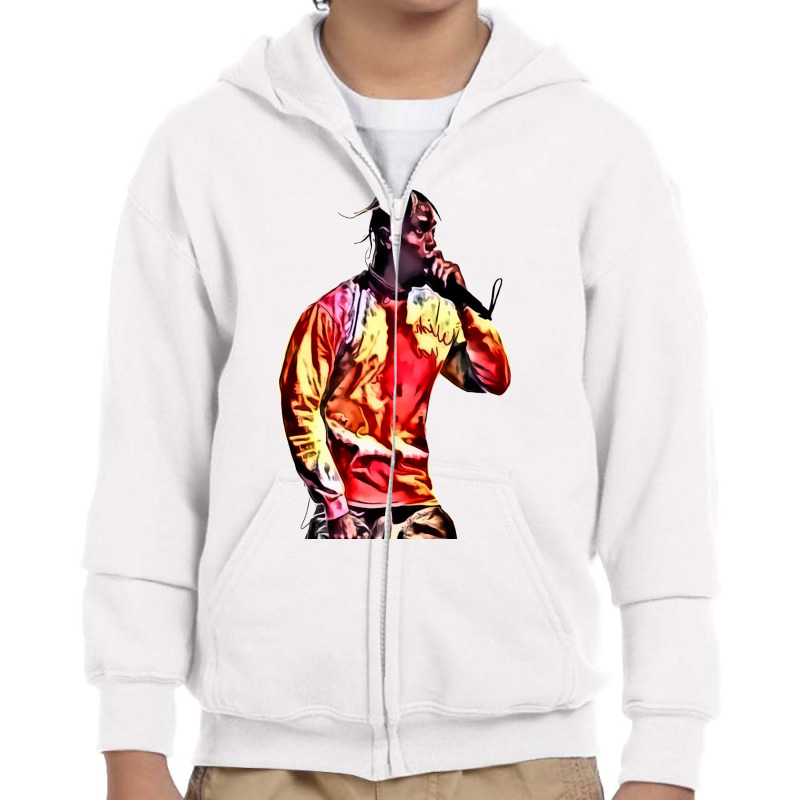 Travis Scott Youth Zipper Hoodie | Artistshot