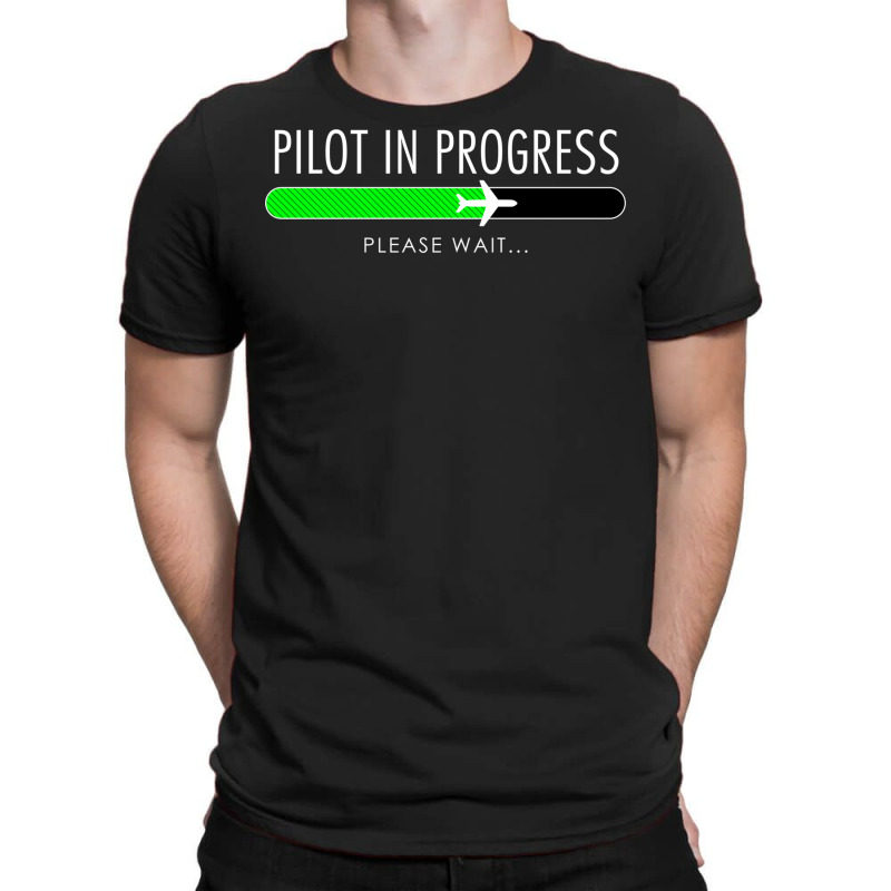 Pilot In Progress Pilot Training Flight School Gift T-shirt | Artistshot