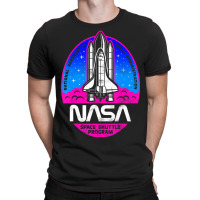 Space Shuttle Program Pink & Purple T-shirt | Artistshot