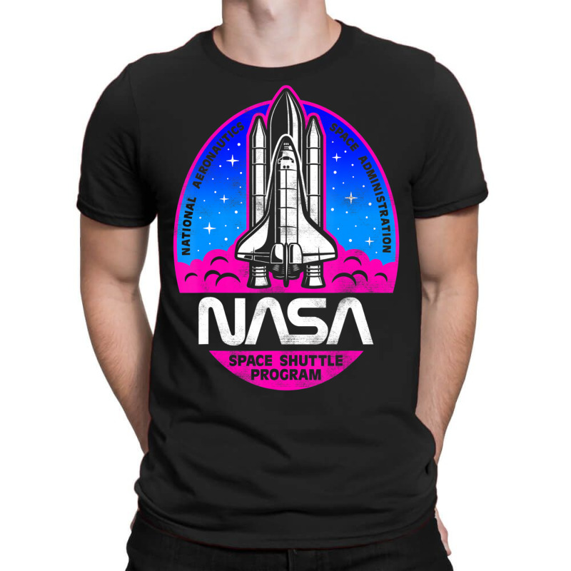 Space Shuttle Program Pink & Purple T-shirt | Artistshot