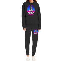 Space Shuttle Program Pink & Purple Hoodie & Jogger Set | Artistshot