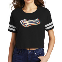 I Love Cincinnati City Usa Retro Vintage Scorecard Crop Tee | Artistshot