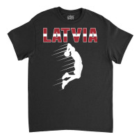 Proud Latvia Basketball Fans Jersey Latvian Flag Baller Team T Shirt Classic T-shirt | Artistshot